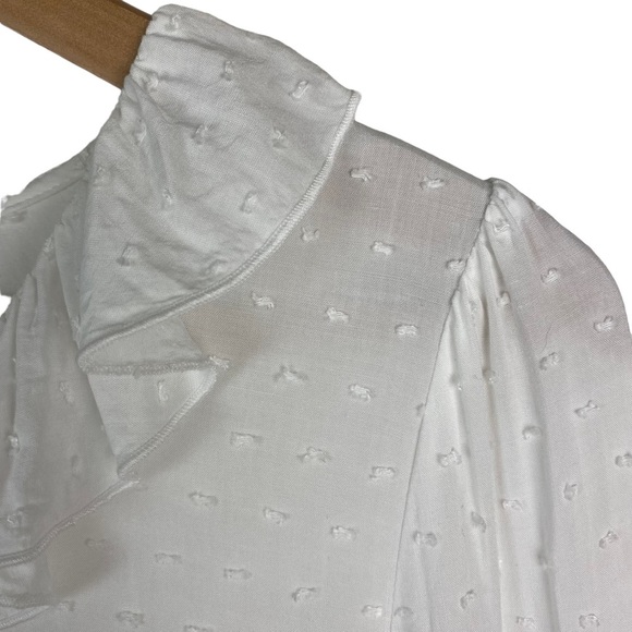 Sundance White Ruffle Blouse - Picture 6 of 13